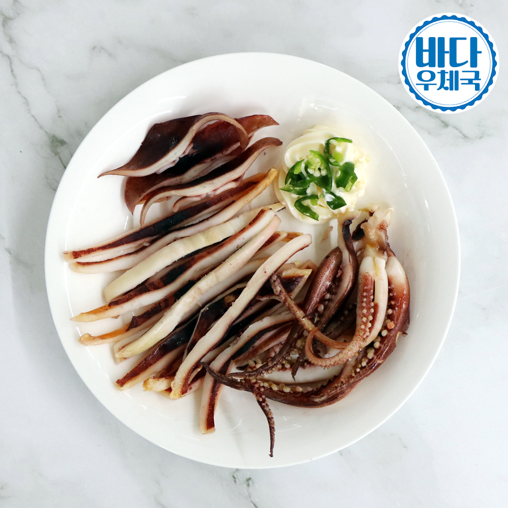 바다우체국 피데기 반건조오징어 파품 500g 구룡포 생산 반건 오징어 이미지 8