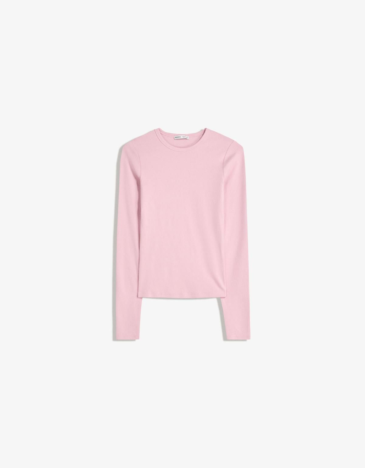 버쉬카 라이트핑크 베이직 긴팔 티셔츠 7802/152 PINK - 상세 이미지 5