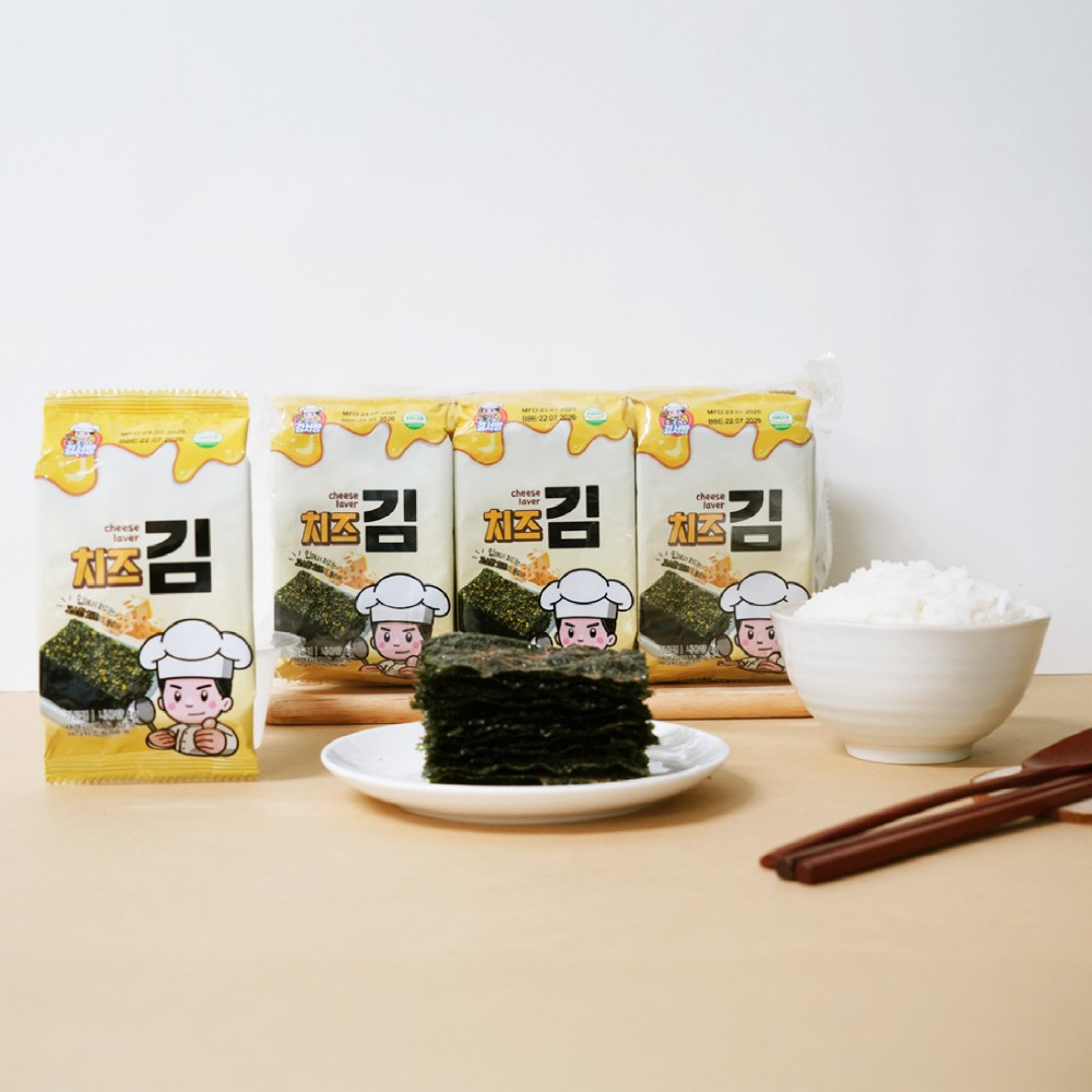 바삭하고 고소한 김서방 밥도둑 고소한 체다치즈 치즈김 - 메인 이미지