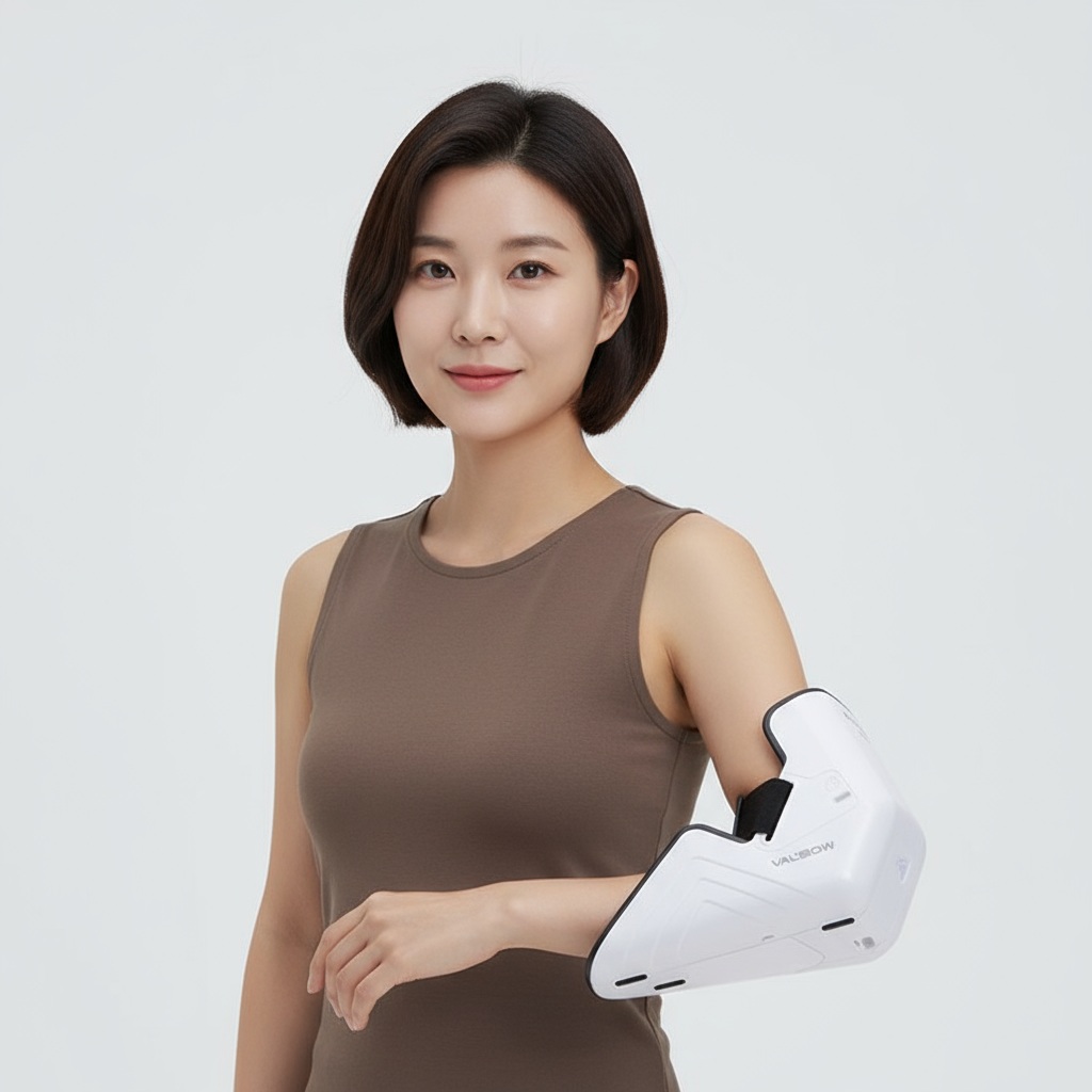 (의료기기) 힐엘보 심부 엘보 고주파 치료기 골프 테니스 상과염 전용 팔꿈치 마사지기 - 메인 이미지