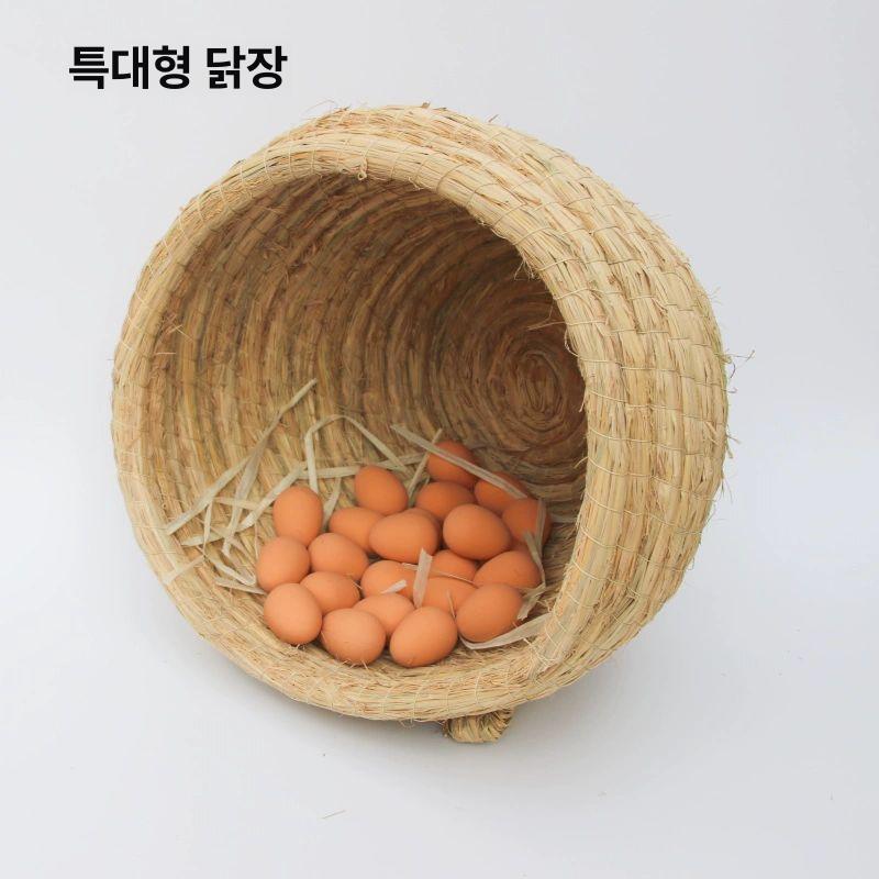 닭산란통 닭둥지 새둥지 닭장 짚 병아리 거위 닭집 새집 앵무새새장 특대형 통 닭집 45x40cm - 상세 이미지 3