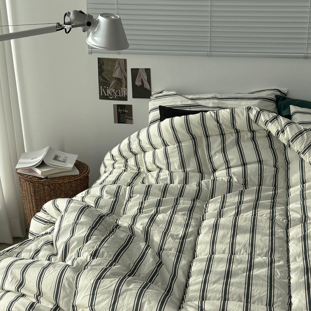 순면 고밀도 60수 워싱 먼지없는 이불 빈티지 사계절 호텔 차렵이불