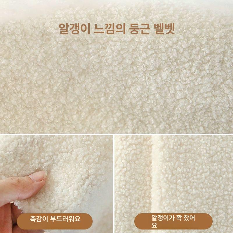 구름침대헤드쿠션 엠보싱 등받이 베드 인테리어 침대헤드 침대쿠션 침대등받이 눈덩이-둥글둥글털-마차그린 너비 90x높이 60두께 10 B - 상세 이미지 3