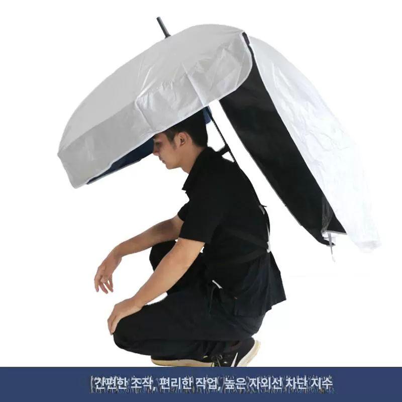 파라솔 모자 농사용 머리 야외 우산 가리개 여름모자 햇빛가리개모자 농사모자 햇빛차단모자 차폐 및 텍스트 인쇄가 없는 새로운 1m - 상세 이미지 5
