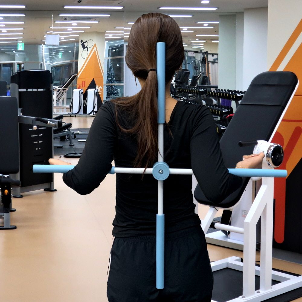등펴기 어깨스트레칭봉 십자 스트레칭봉 요가봉 스트 - 상품 이미지