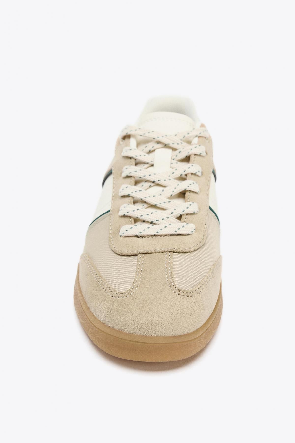 자라 컬러블록 스포츠 테크니컬 로우탑 스니커즈 5426/610 TAUPE GREY - 상세 이미지 4