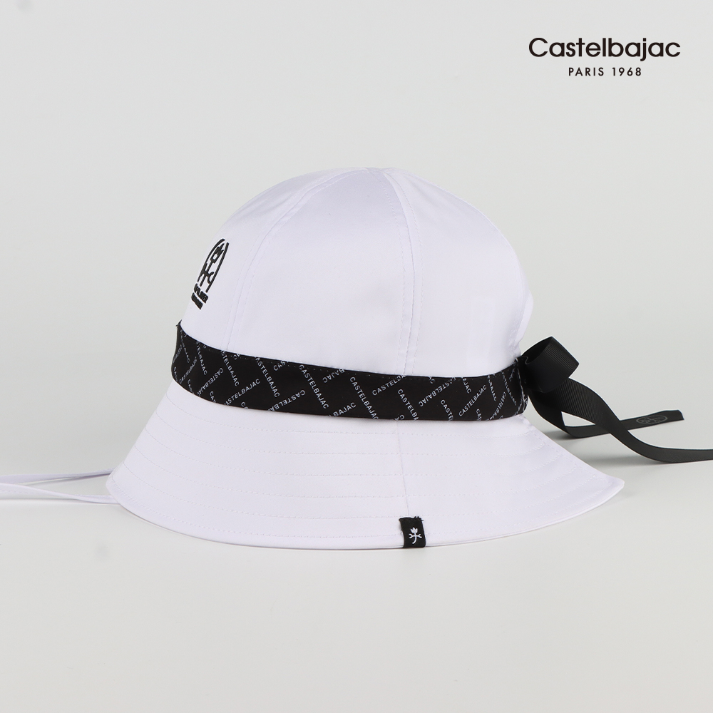 까스텔바작 끌라쎄 리본 여성 버킷햇 골프모자 BWEW-GC501 화이트