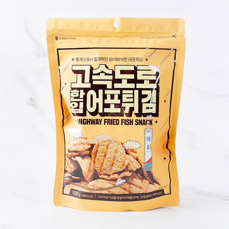 메가마트 고속도로 한입 어포튀김 100g - 메인 이미지