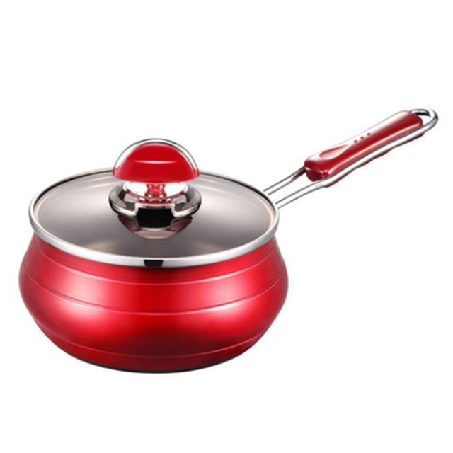 풍년 포시아 레드 편수냄비 한손냄비 - 상품 이미지