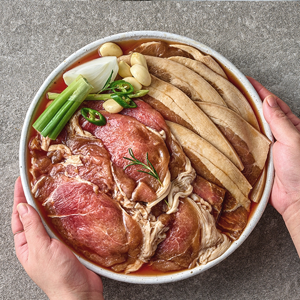 힘찬열매 제주 흑돼지 양념구이 왕구이 돼지양념육 1.2kg+1.2kg - 상세 이미지 2