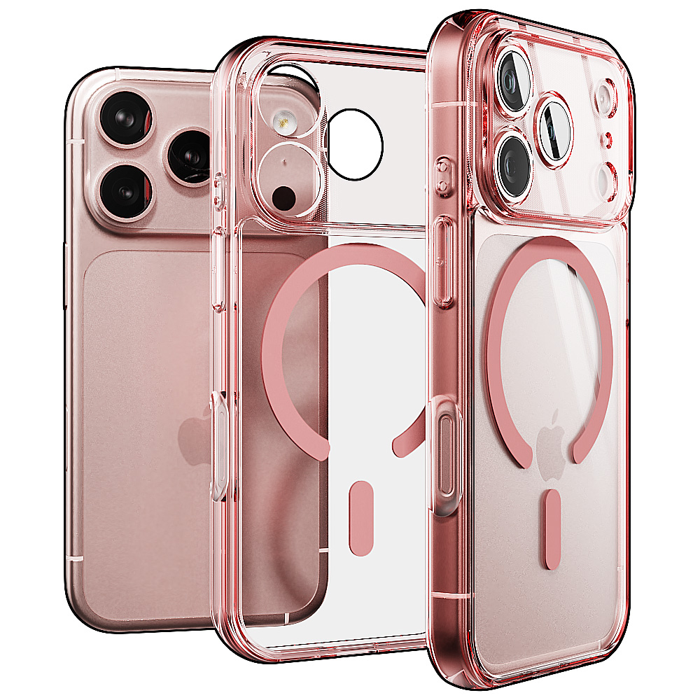 빅쏘 띠부띠부 컬러 범퍼 맥세이프 케이스 핑크, 아이폰17 프로