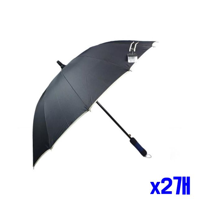 스폰지 장우산 60X14cm 답례품 긴우산 손잡이 x2개 - 메인 이미지