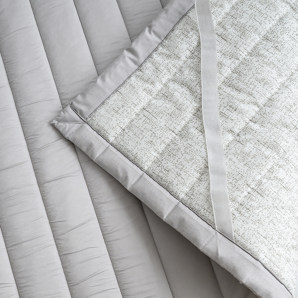 쿠에뜨 모달패드 알러지케어 버블 심플 모던 SS 논슬립 고정밴드 무지침대패드