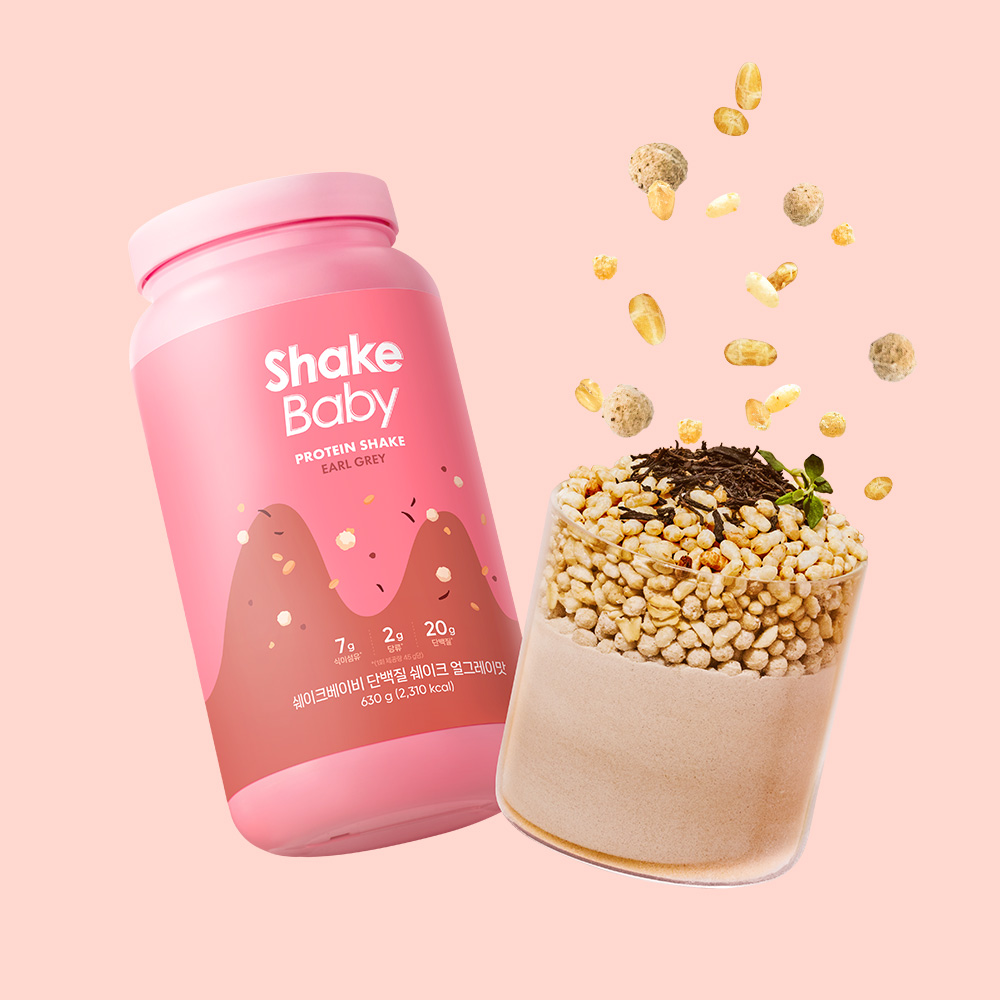 쉐이크베이비 단백질 쉐이크 대용량 얼그레이, 630g, 1개