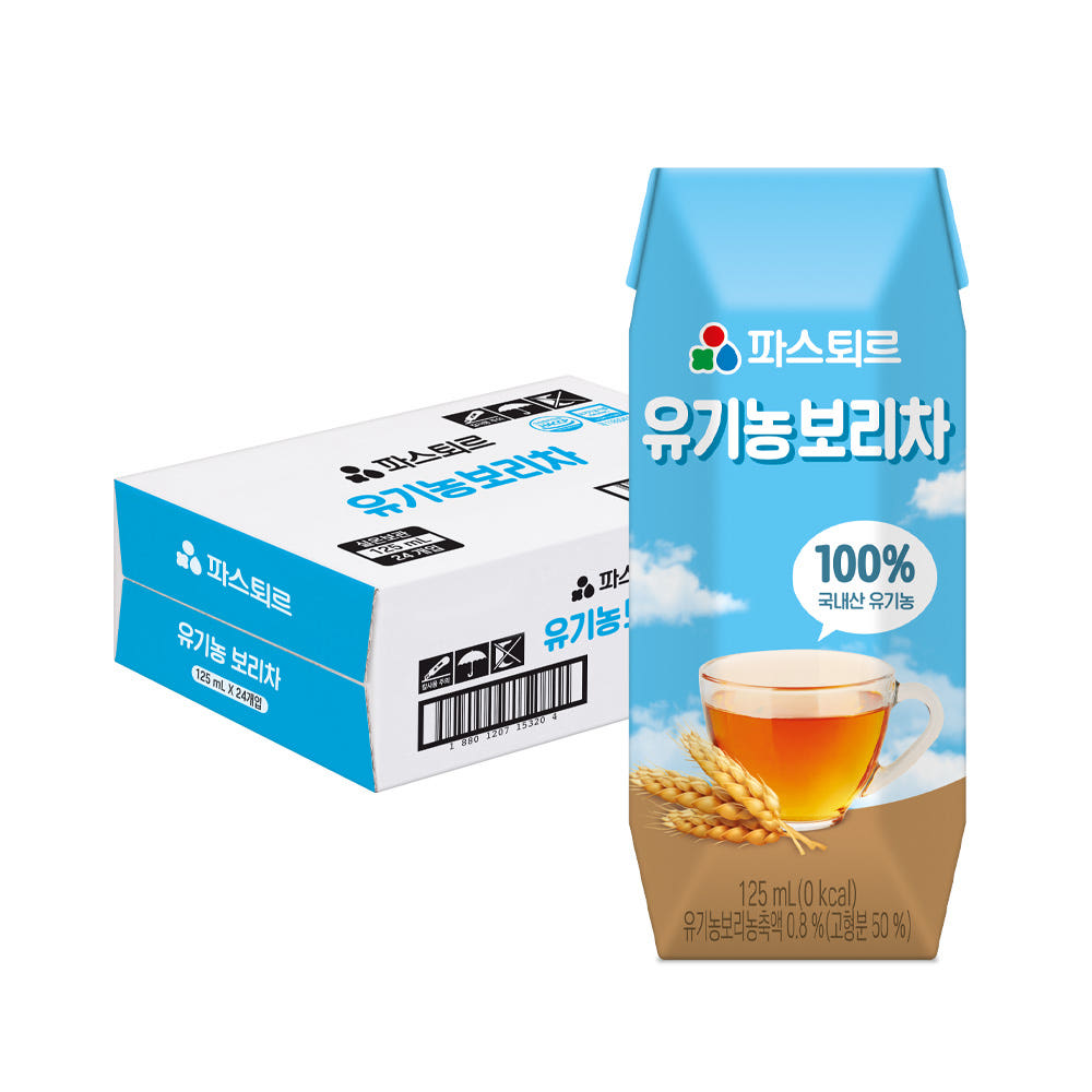 파스퇴르 유기농 음료 보리차 125ml 24개 가격 비교 롯데웰푸드 파스퇴르 유기농 음료 보리차 125ml 24개