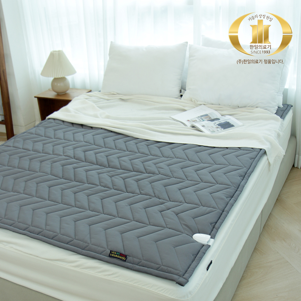 한일의료기 프리미엄 인공지능 EMF 탄소매트 토퍼형 (HI601) 모던그레이 슈퍼싱글 킹