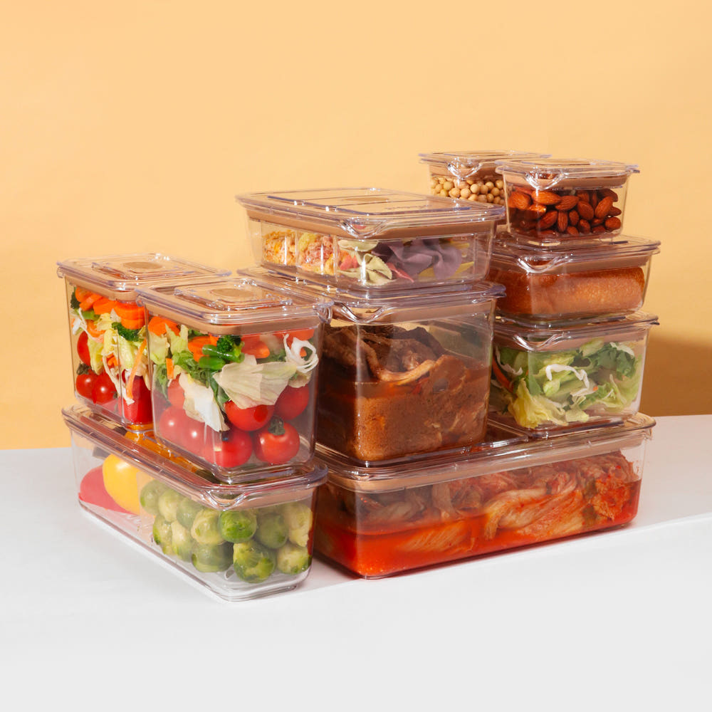 프리파라 베이지 밀폐용기