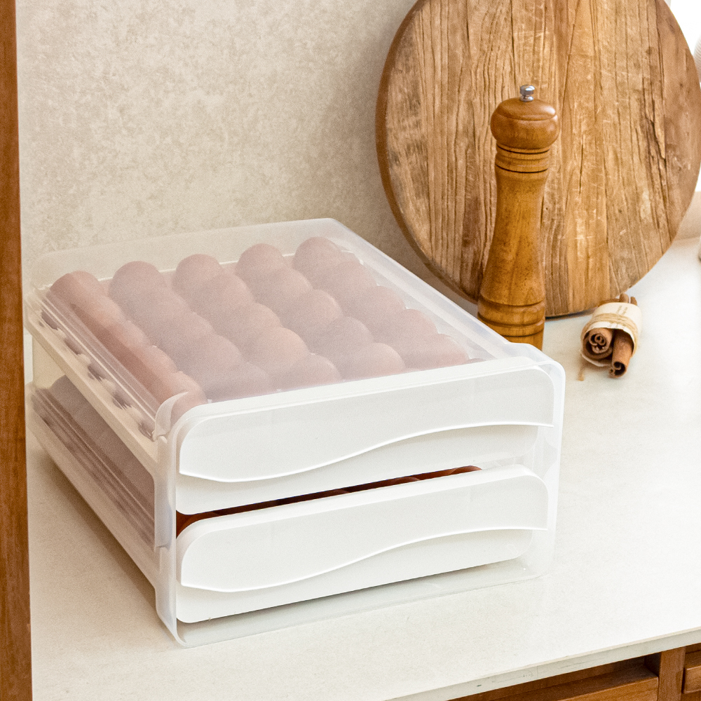 아임홈리빙 신선한 에그닷 계란 트레이 60구 보관함 화이트 제품 이미지