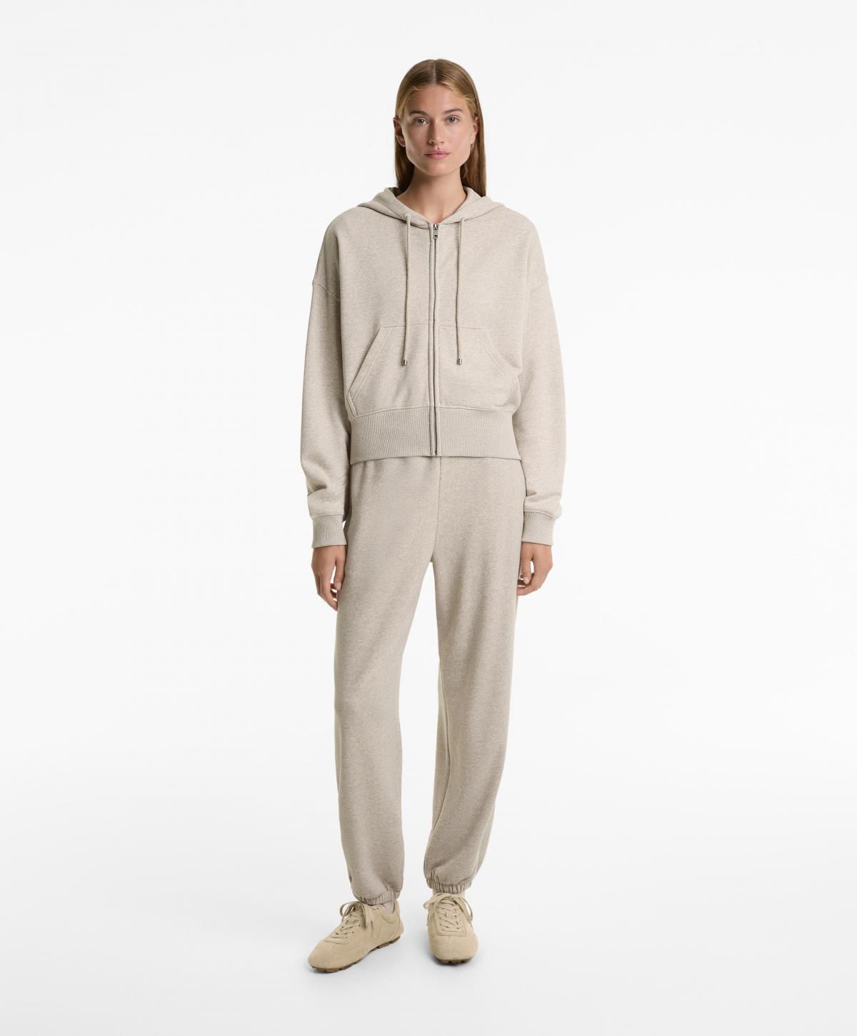 오이쇼 코튼 릴렉스핏 밴딩 스트링 포켓 조거팬츠 3390/743 BEIGE - 상세 이미지 2