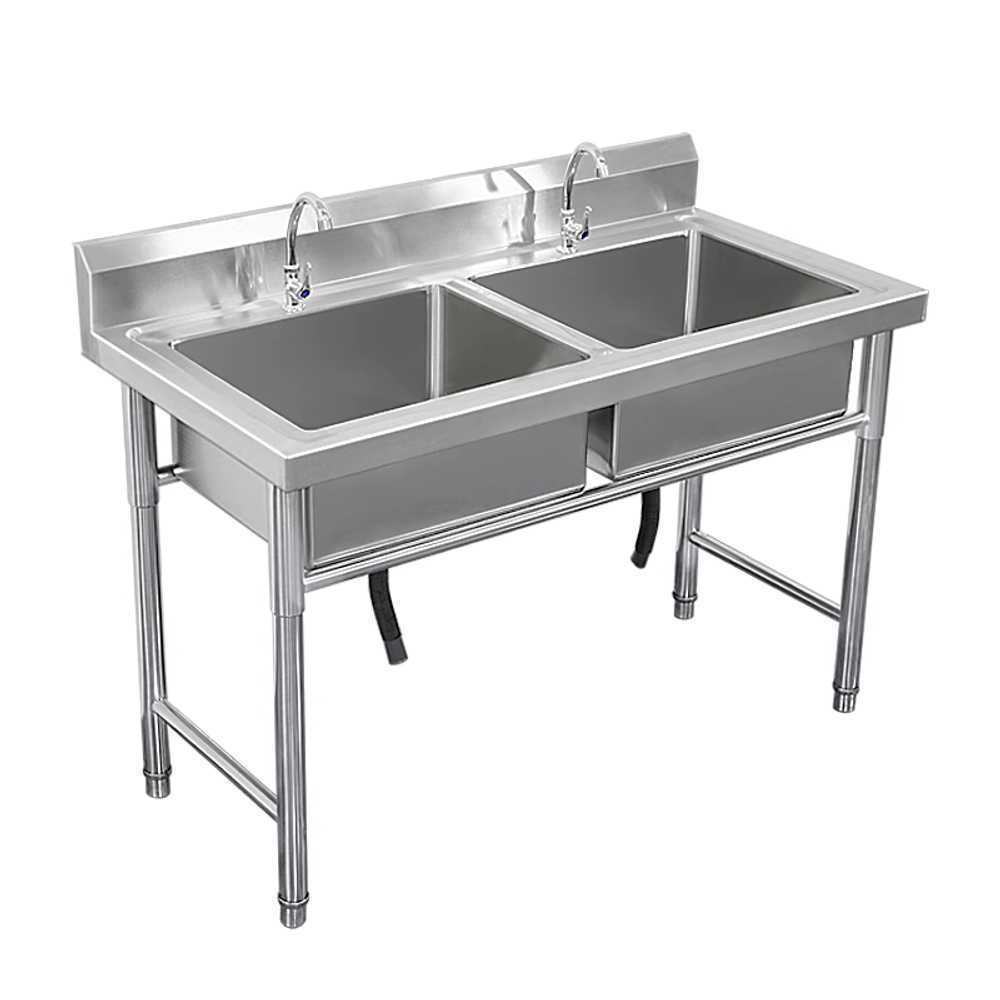스텐개수대 세척 수전 배수구 스테인리스 주방 씽크 60x60cm - 상품 이미지