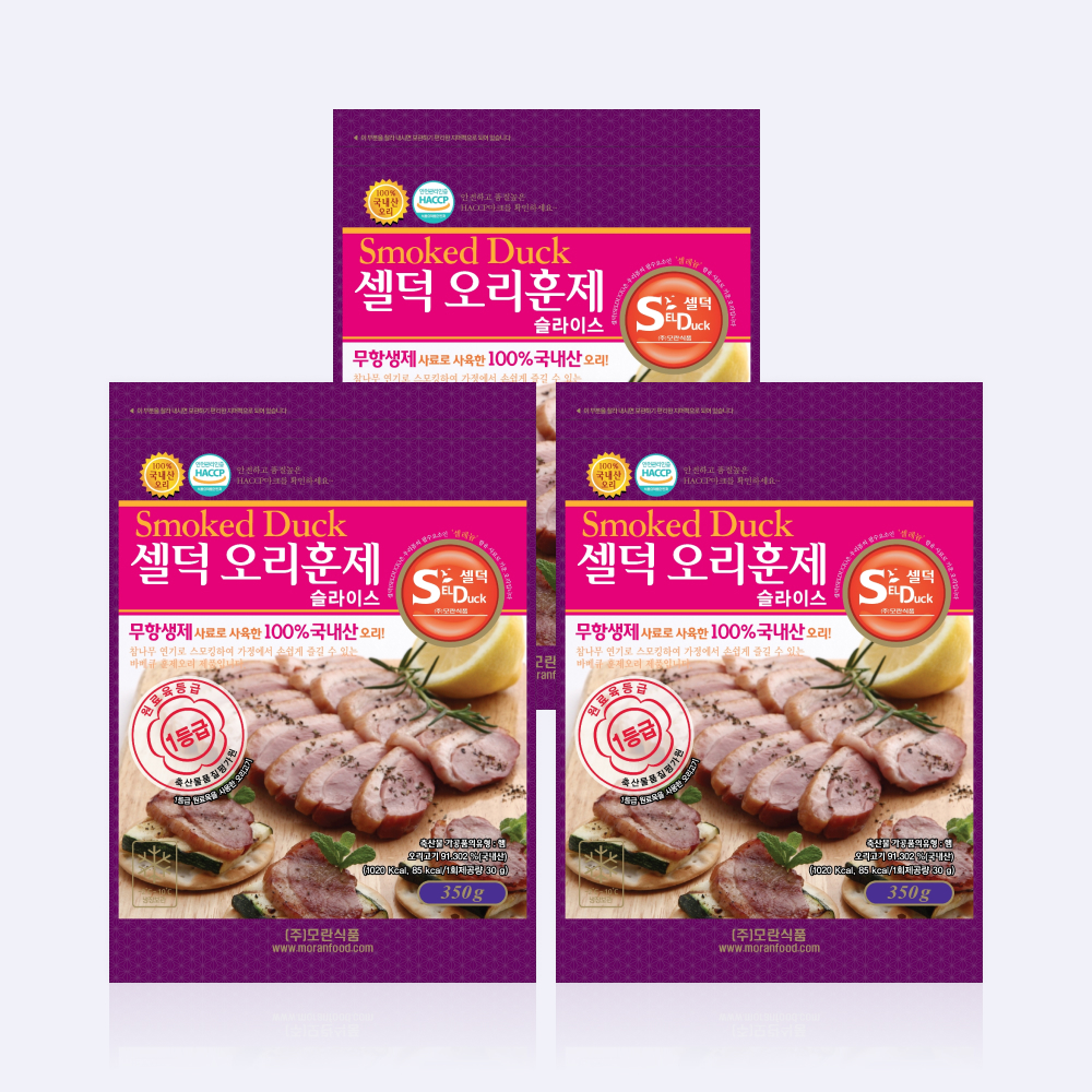 셀덕 오리훈제 슬라이스 350g - 3팩 (총1,050g) - 상세 이미지 2