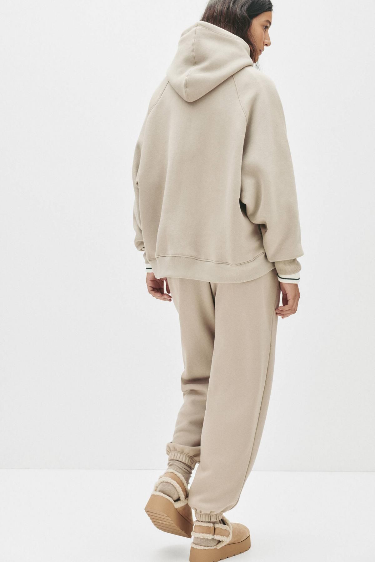 풀앤베어 미니멀 베이지 테크니컬 트랙 팬츠 7675/363 SAND - 상세 이미지 5