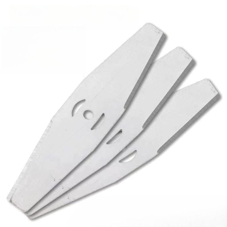 예초기날 교체 무선 절단 디딤돌 잔디 예초기부품 1개입 15CM 일자 칼날 구멍 5mm - 상품 이미지