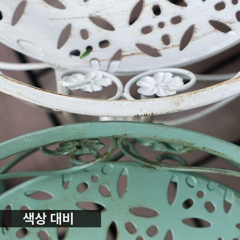 빈티지 엔틱 철제 진열대 주방 다용도 베란다 북유럽 화분진열대 철제화분 화분스탠드 빈티지그린 중간 - 상세 이미지 4