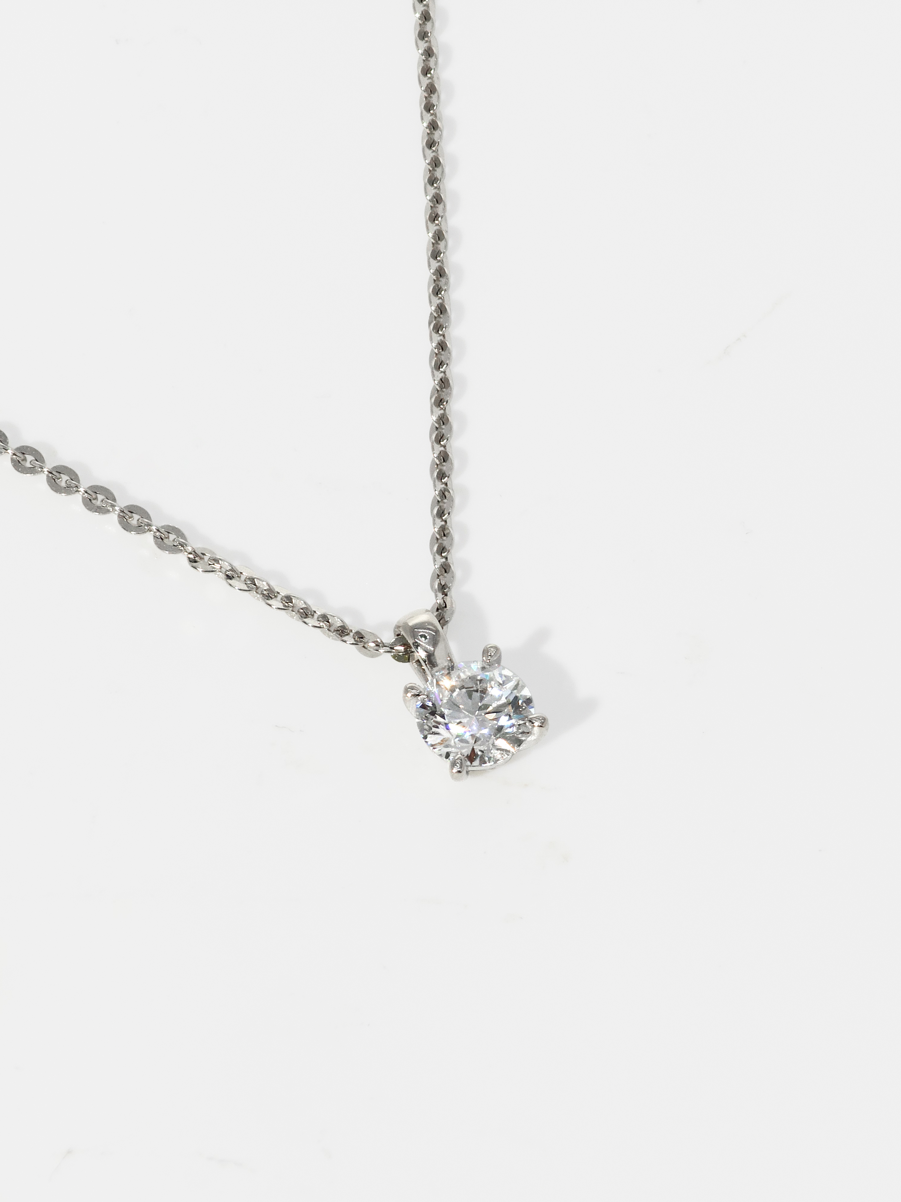 랩다이아 목걸이 펜던트 4프롱 랩다이아몬드 팬던트 1캐럿 IGI 14k 18k - 상세 이미지 2