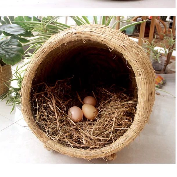 산란장 닭 알낳는집 밀짚 은신처 알둥지 메추리 대형 닭장 메추리집 산란통 55cm 짚 둥지 - 상세 이미지 3
