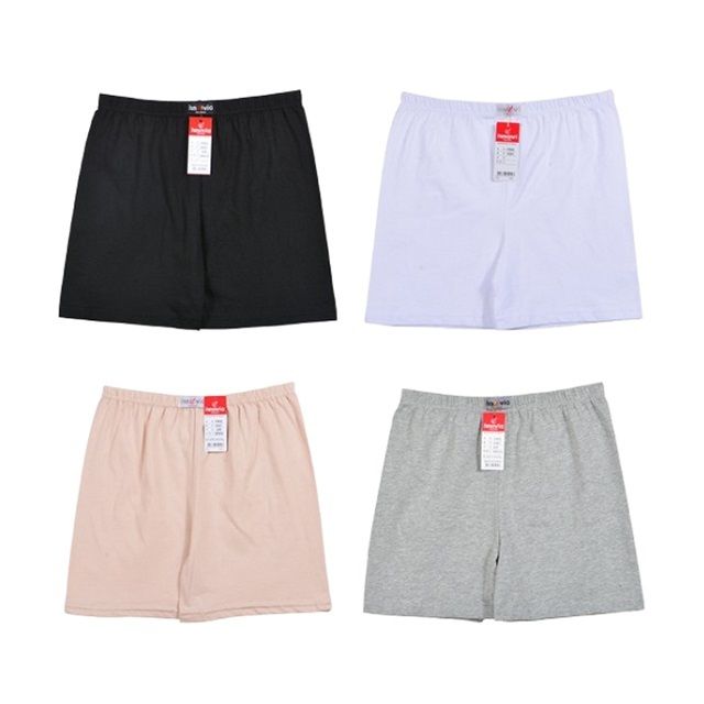 레깅스핏 면스판 데일리컬러 여성 3부 속바지 블랙(대) - 상품 이미지