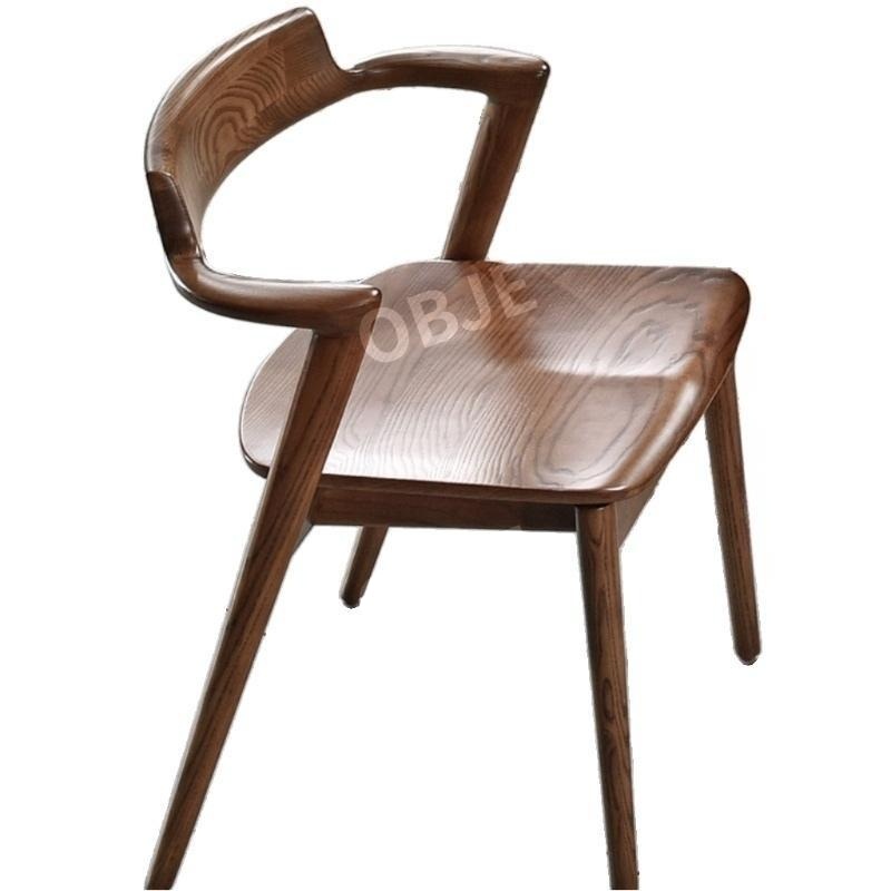 오브제 물푸레 원목식탁의자 다이닝 체어 레스토랑 카페 사무실 의자 우드의자 - 상품 이미지