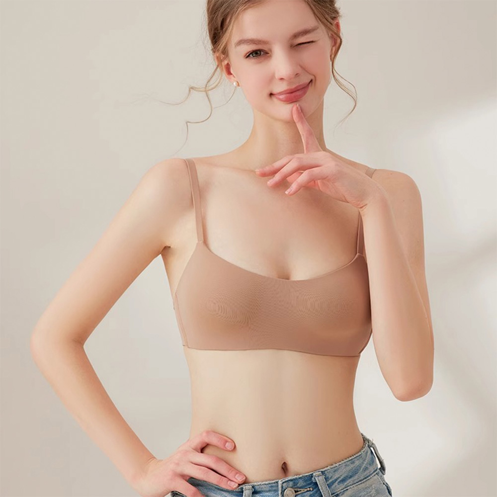 편한 작은가슴브라 새가슴 a d a컵 자세 하프컵 패드일체형 수면 노와이어 2장 - 상세 이미지 5