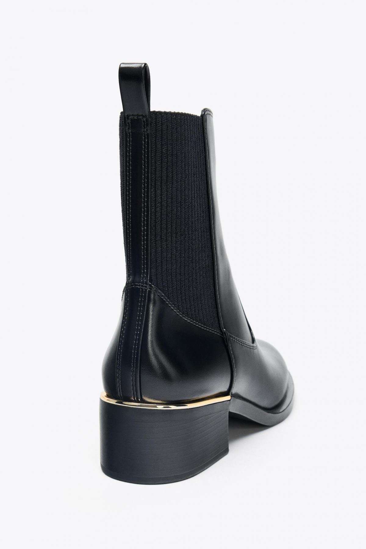 자라 트렌디 미들힐 앵클부츠 2150/610 BLACK - 상세 이미지 4