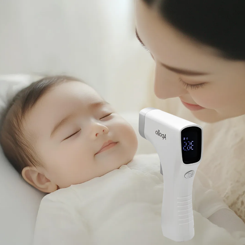 아폴로 가정용 비접촉 체온계 아기 신생아 적외선 온도 측정기 SO20-1