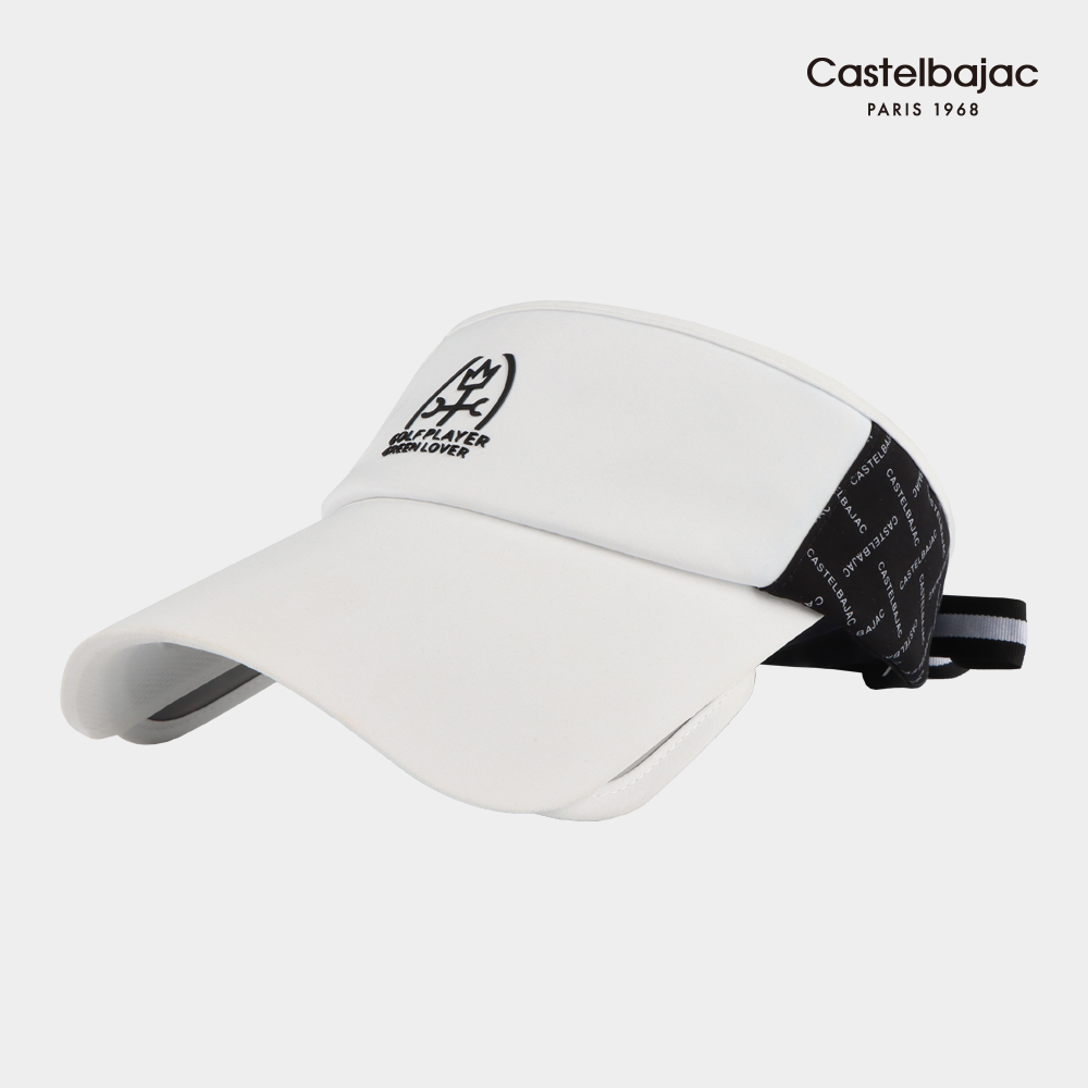 까스텔바작 라벨르 리본 여성 바이저 골프모자 썬캡 BWEW-GC502 화이트