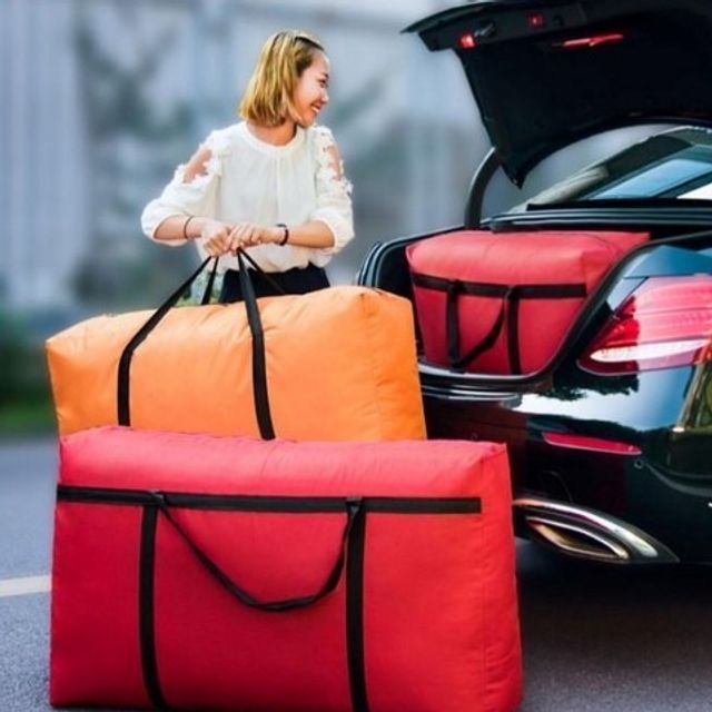 이불가방 대형 캐리어 이사 가방 유학 수화물 가방 블루 - 상품 이미지