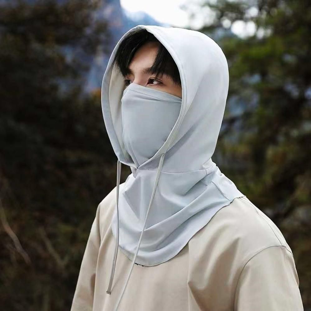 후드 아웃도어 넥워머 마스크 편한 멀티 쿨링 블랙 - 메인 이미지