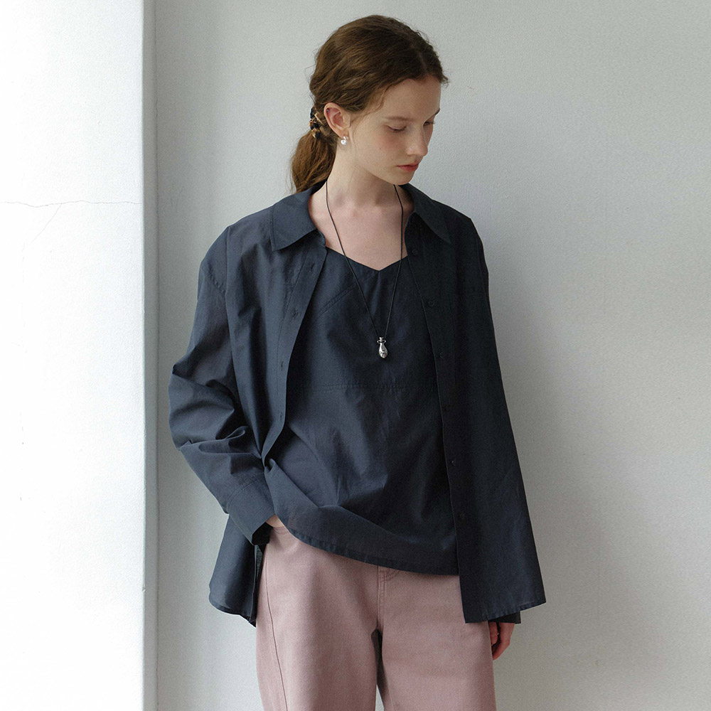 [온앤온] 쉬어 뷔스티에 셔츠 NEW5XB329