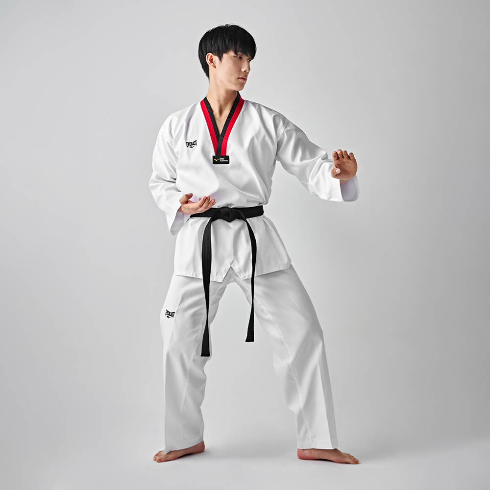 에버라스트 태권도복 바지 태권도 도복 블랙 화이트 하의 이미지 8