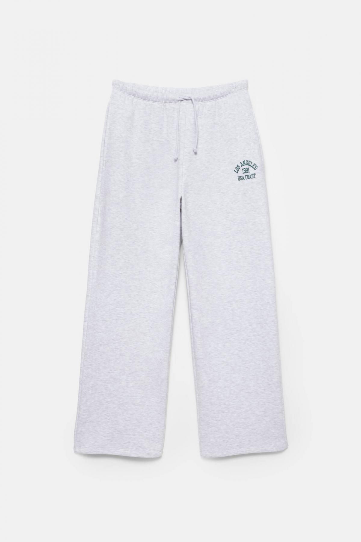 풀앤베어 스트리트 라이트그레이 스트레이트핏 트랙 팬츠 7674/321 GREY MARL - 상세 이미지 5