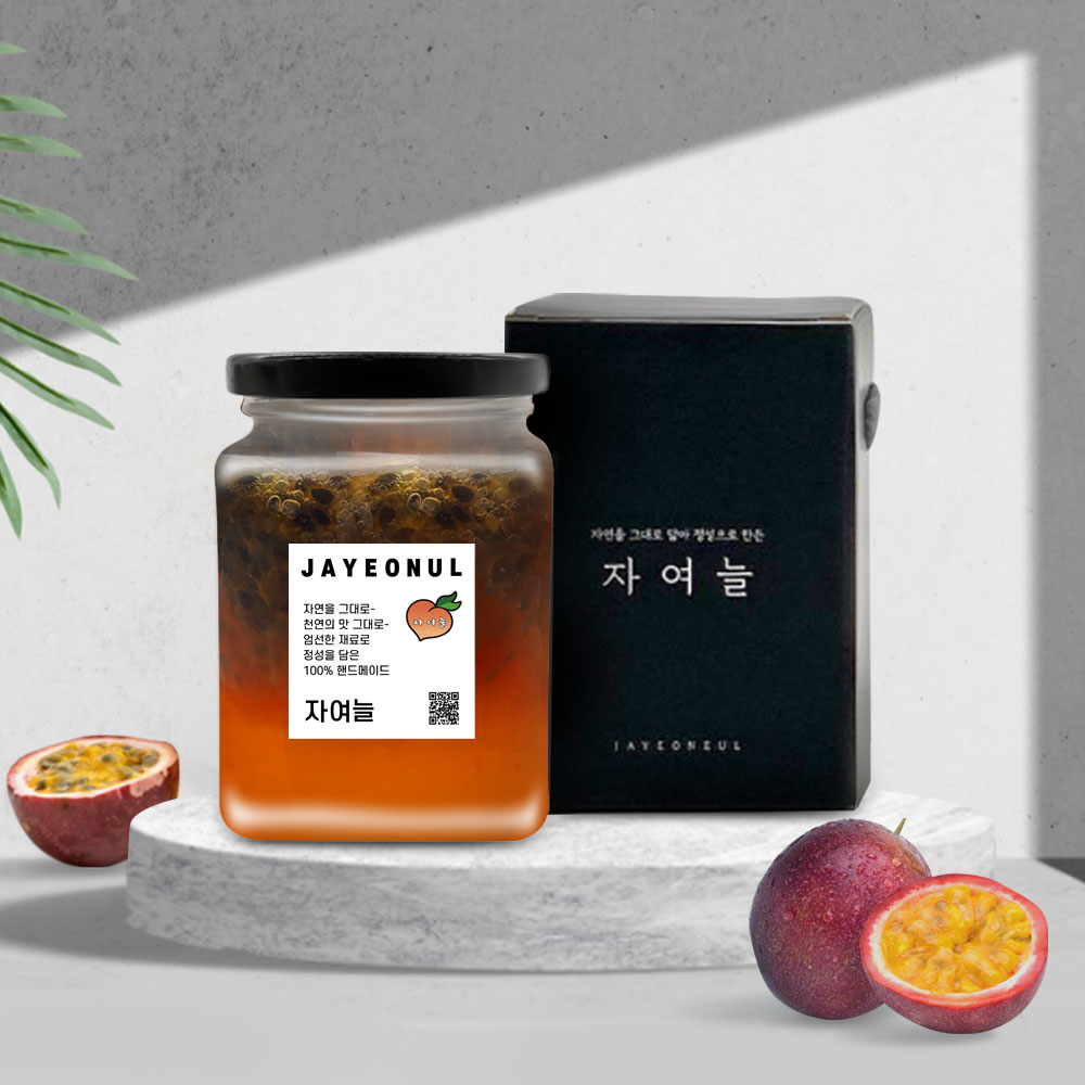 수제청 과일청 선물 세트 1구 패션후르츠청 500ml 명절 부모님 스승의날 선물 자일로스