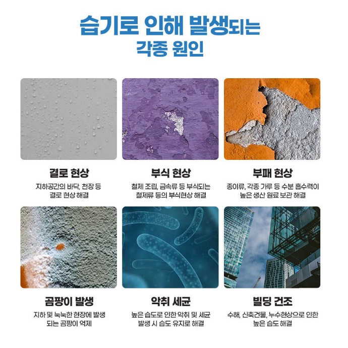가야산업용제습기 190L 식품공장 창고 공업용제습기 자연배수 - 상세 이미지 5