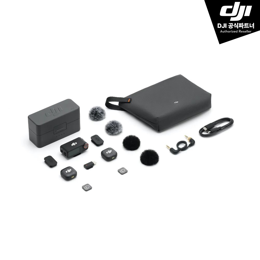 DJI Mic 3 (2 Tx + 1 RX + 충전케이스) - 메인 이미지