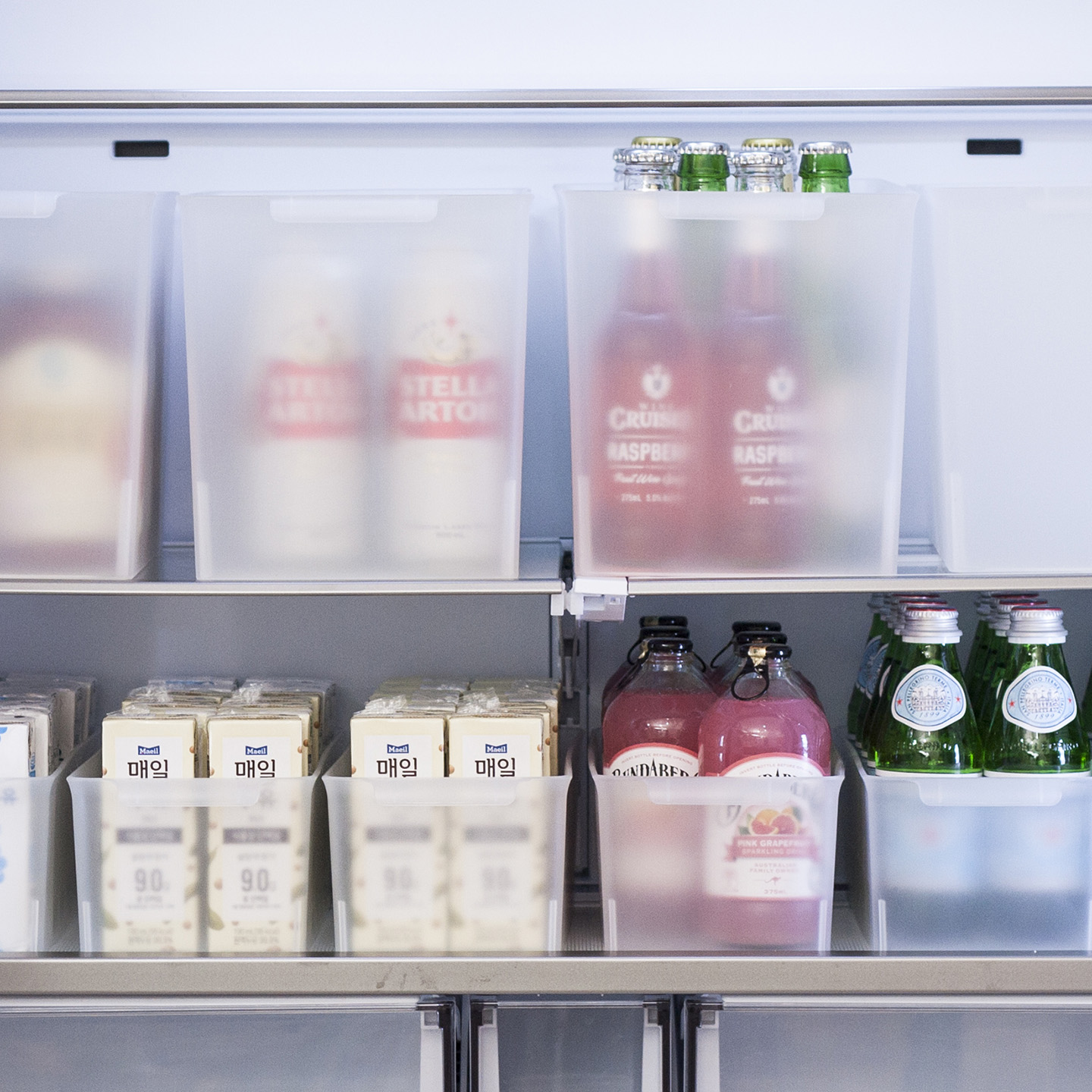 [2+2] 팬트리수납함 다용도 수납바구니 바스켓 소형