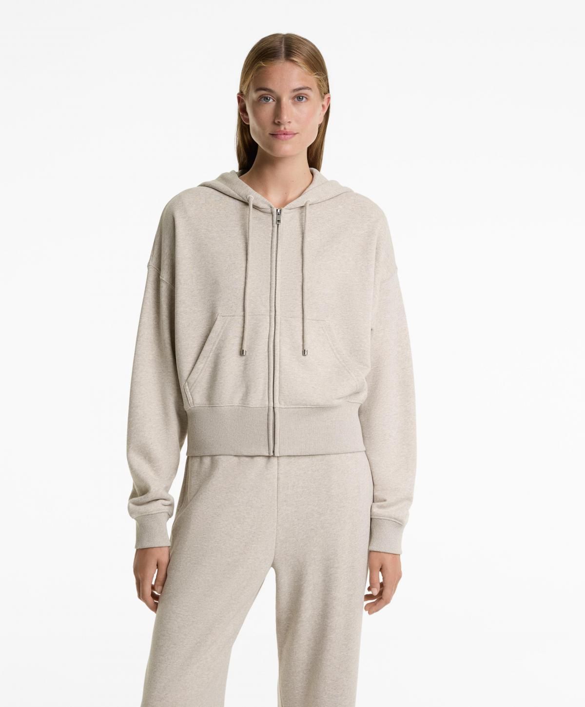 오이쇼 코튼 컴포트 와이드 소매 집업 후드 재킷 3800/743 BEIGE - 상세 이미지 3
