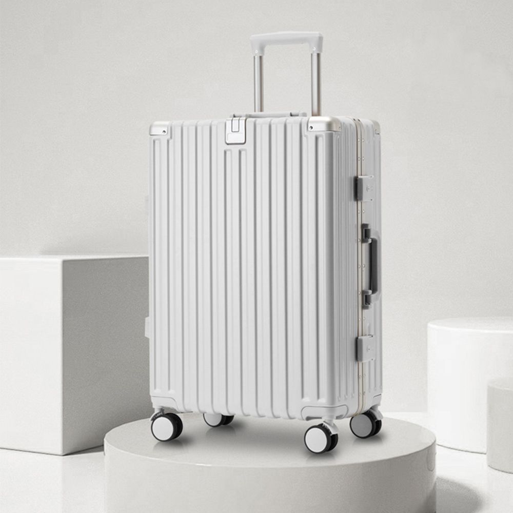 멀티 26형 하드 여행용 화이트 캐리어 컵홀더 - 상품 이미지