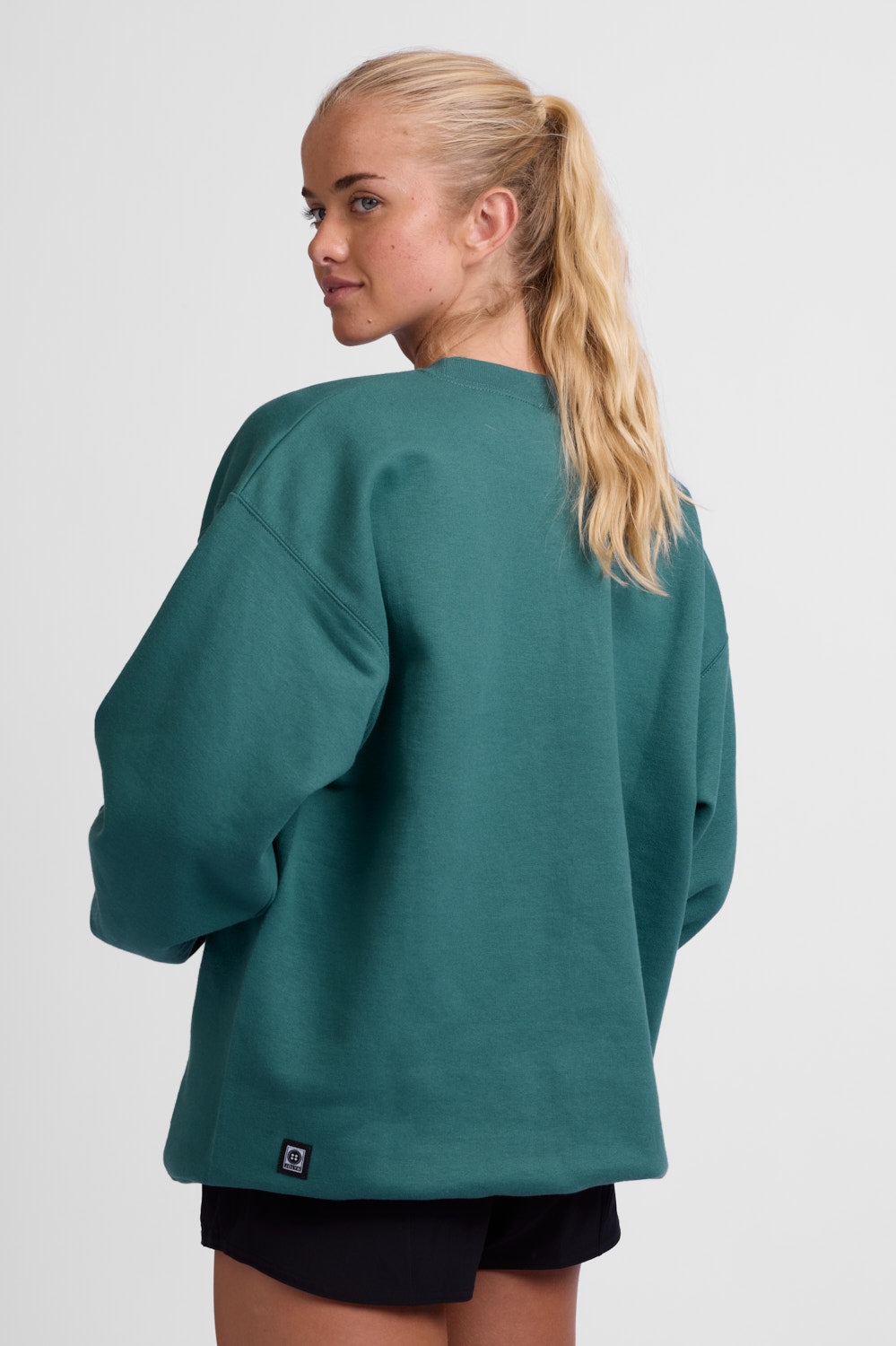 졸린 Roxanne Oversized Fleece Crewneck - Cactus - 상세 이미지 3