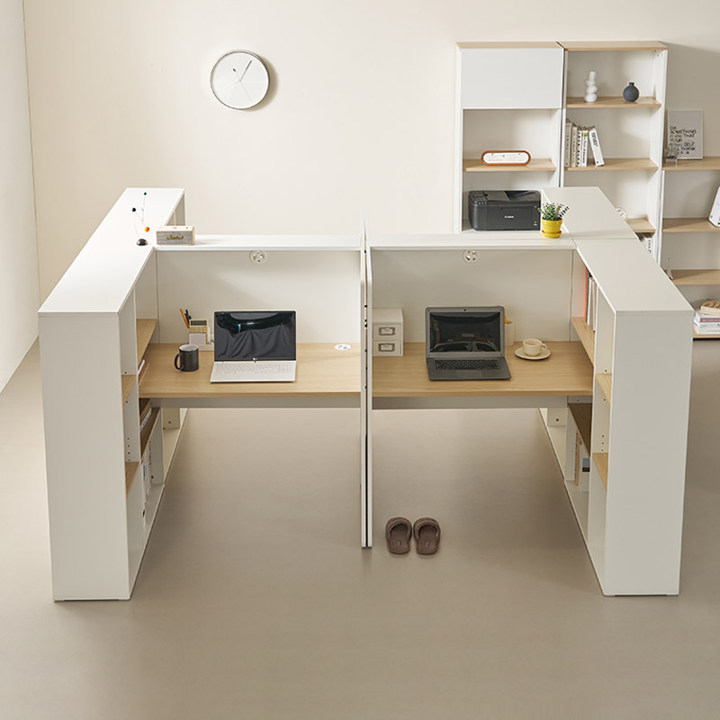 e스마트 노드 1인 학생책상 책장형 책상세트