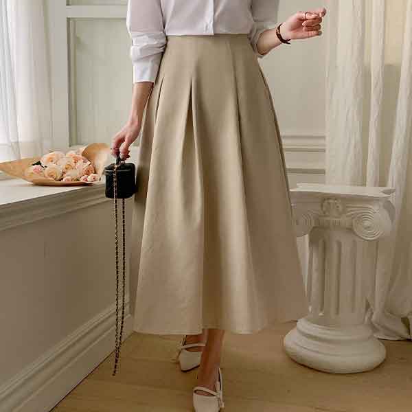 리츠 플리츠 롱 스커트 sk6262